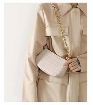 

Female small bag simple PU leather fashion cross body bag mini women vintage messenger shoulder women's handbag chain busi898