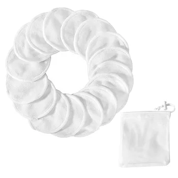 

16PCS Comfortable Soft Eco-friendly Makeup Remove Pads Face Cleaning Pads Cosmetics Remove Pads for Girls Women Female