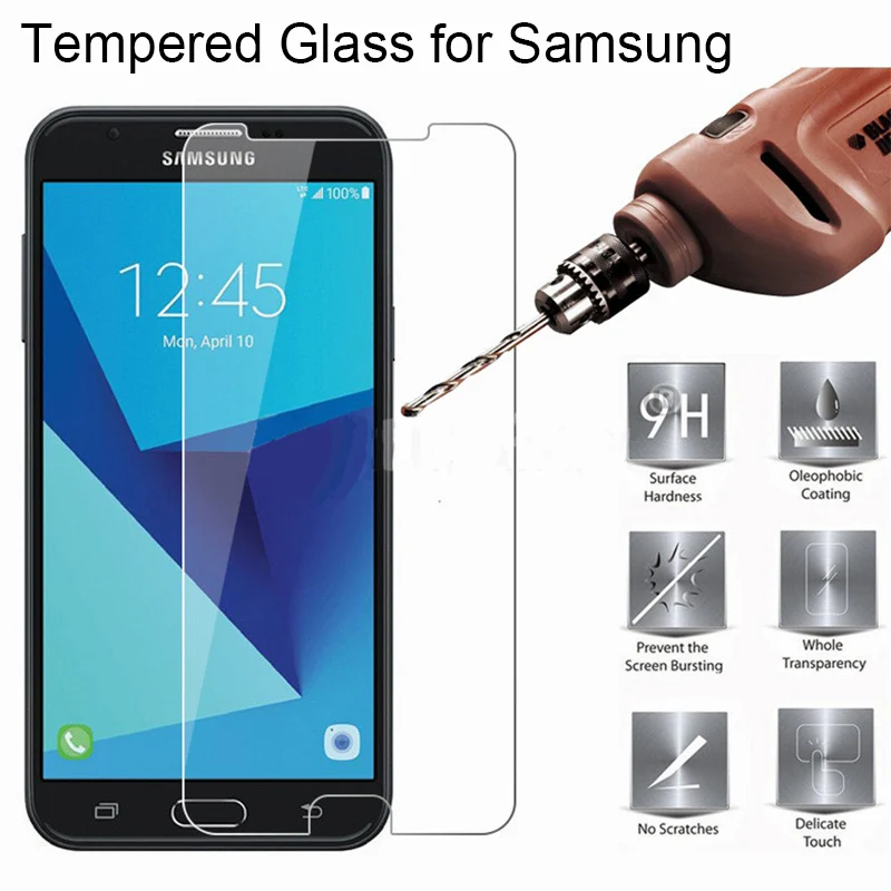 

Smartphone Tempered Glass 9H HD Protective Glass for Samsung C10 C9 Pro C8 Screen Protector on Galaxy C7 C5 Pro