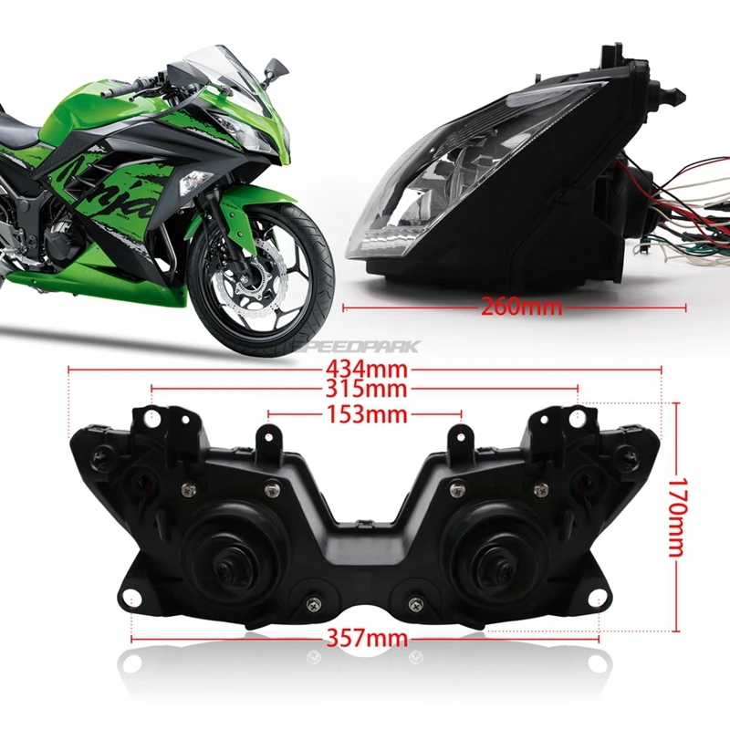 Фара для мотоцикла Angel Eye Kawasaki NINJA250 300 ZX6R ZX 6R NINJA300 HID проектор фара в сборе 2013 2016| |