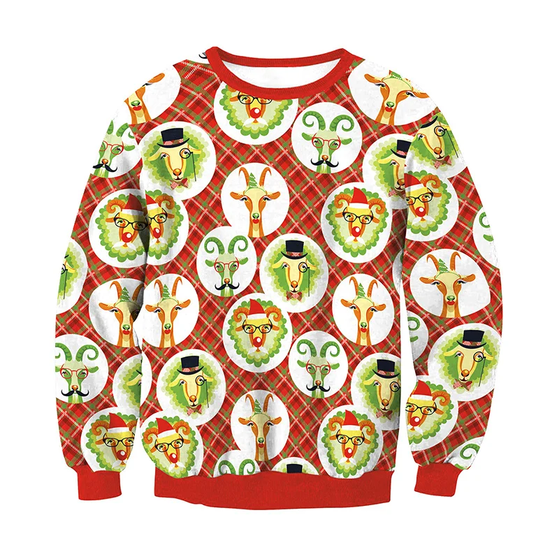 LISCN Christmas Man women Ugly Christmas Sweater Couple Watching Clothing Unisex Lovers for Men Autumn Winter New - Цвет: SWYL013