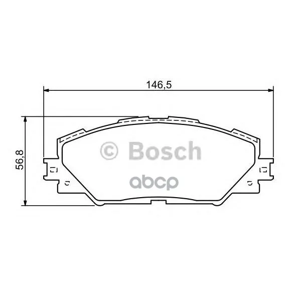 Колодки Тормозные Дисковые Toyota Rav 4 05 Передние Bosch арт. 0986494174