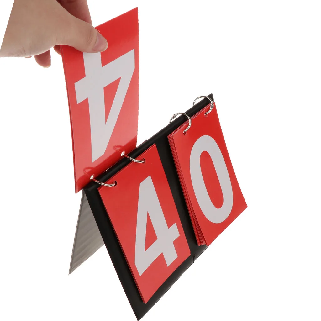 Sporting Goods 2 Digit Portable Table Top Scoreboard Indoor Outdoor Easy-Flip Basketball, Football