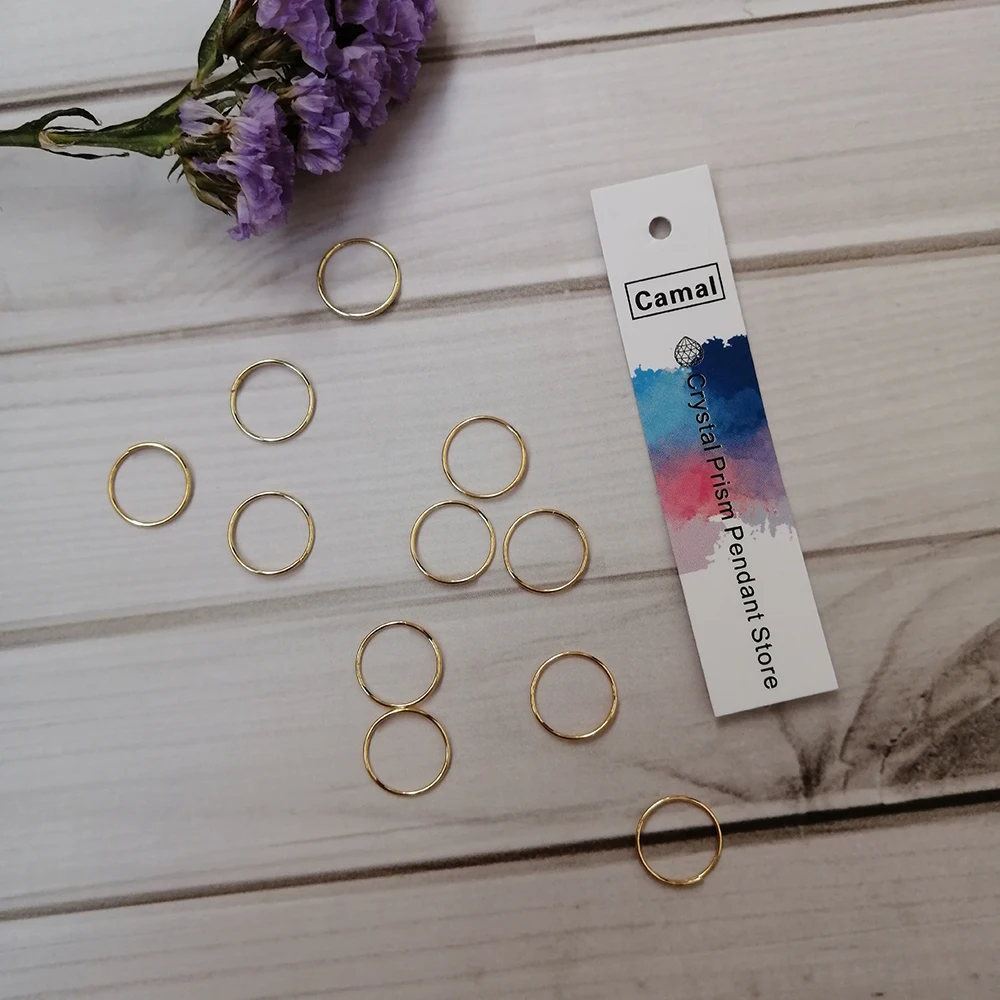 Metal Rings 100pcs 11mm For DIY Jewelry Making Connector Crystal Octagon Beads Chandelier Lamp Parts
