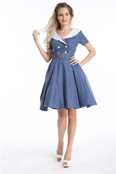 

size S Tunic Women Dress Clothing Pin UP Vestido Autumn Winter Retro Casual Party Robe Rockabilly 50s 60s Vintage Dresses