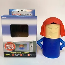 PP пластик Защита окружающей среды мультфильм Angry Mom Микроволновая печь инструмент для очистки микроволновой печи для удаления запаха