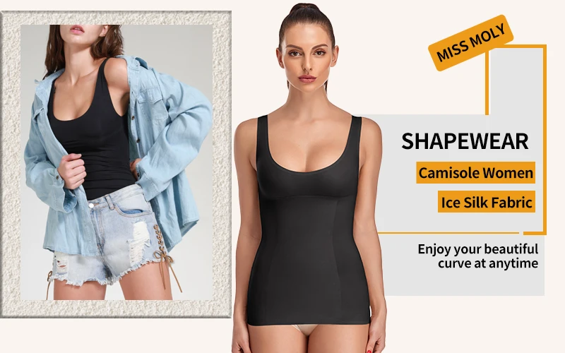 shapewear Women Waist Trainer Body Shaper Seamless Shapewear Camisole Tummy Control Cami Shaper Slimmer Everyday Comfort Tank Top Shaper best body shaper