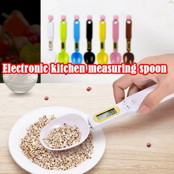 

500g 0.1g /300g 0.1g Capacity Coffee Tea Digital Electronic Scale Kitchen Measuring Spoon Weighing Device LCD Display Cooking#1