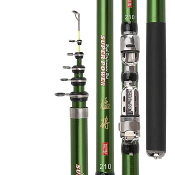 

Carp Fishing Rod 1.8M/2.1m/2.4m/2.7m/3m Telescopic spinning Fishing Rod FRP Portable short sea Rock Fishing Casting Rod