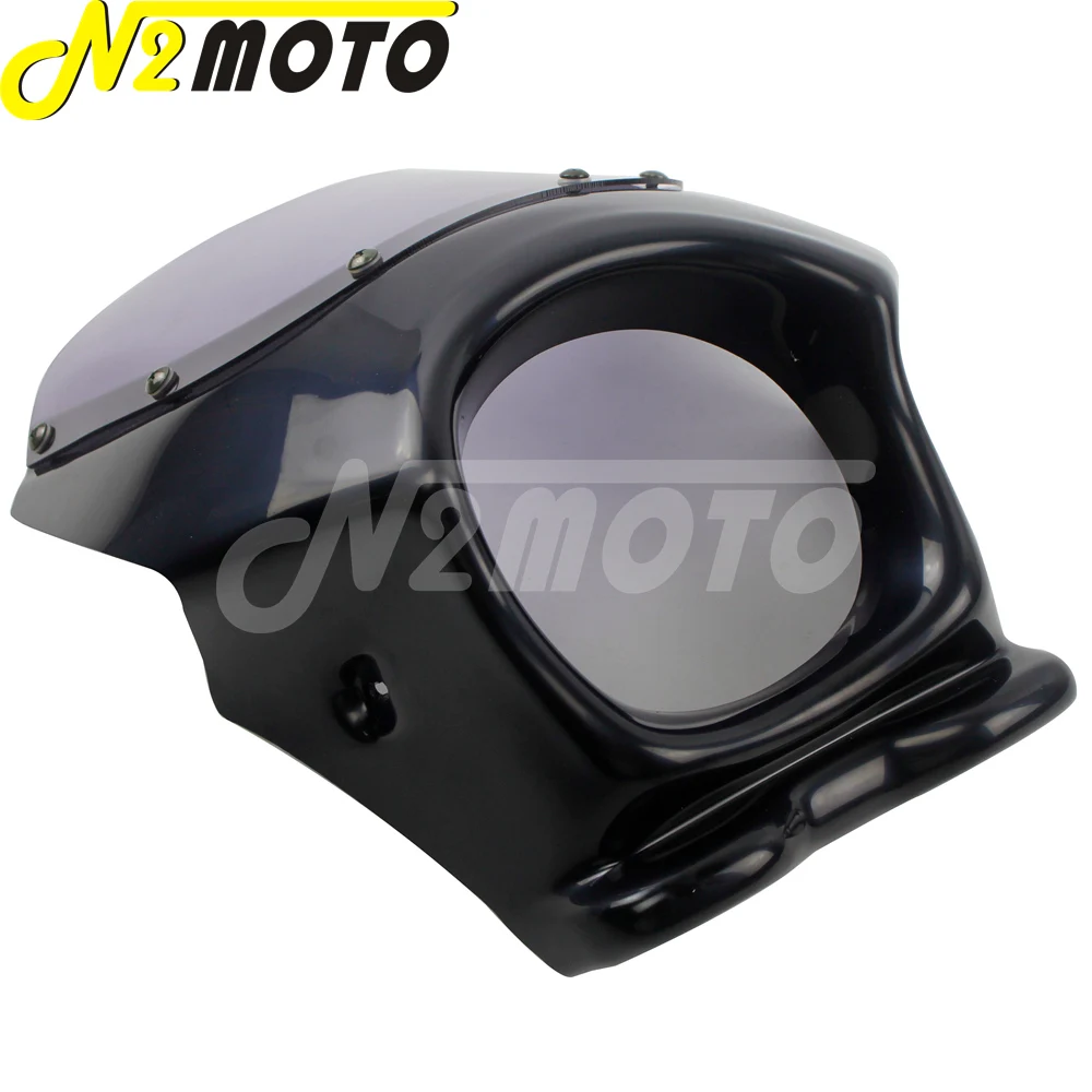 Черно белая Пластиковая передняя фара для мотоцикла Honda Monkey APE50 100 CB50 DAX GSX125E AR50 80 125