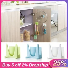 Инструмент для приготовления пищи, горячие пластиковые кухонные аксессуары, крышка кастрюли для кастрюли, крышка для присоски, кронштейн для инструмента, держатель для хранения, стеллаж для горшков, держатель крышки