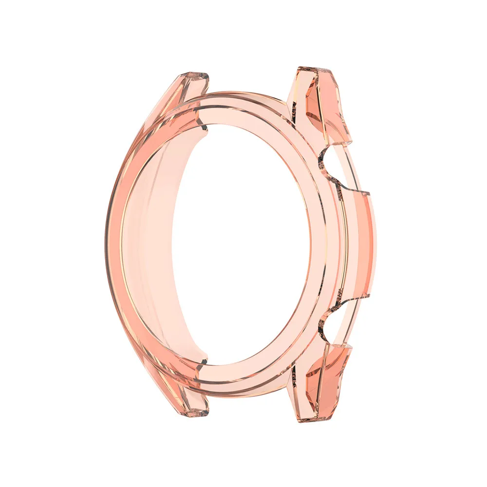 transparent orange Прозрачный чехол для часов HUAWEI Watch GT/GT 2 42 мм 46 мм Smartwatch Защита от царапин защитный чехол - Цвет: transparent orange