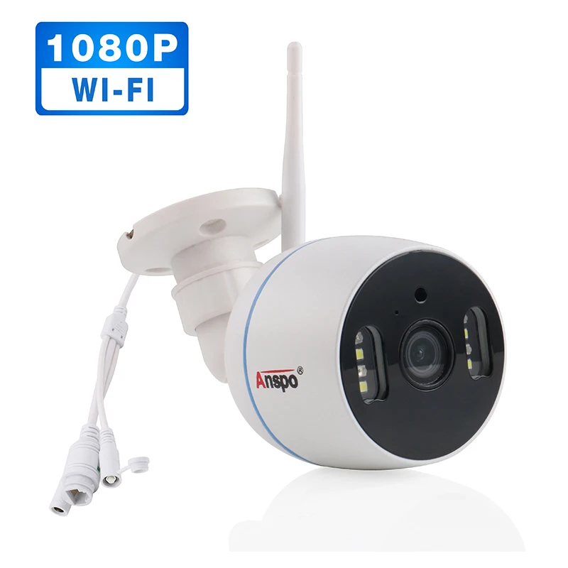 

Wifi Smart Home Security IP Cameras 2.0MP 1080P HD night version outdoor waterproof bullet Tuya APP audio mobile alarm