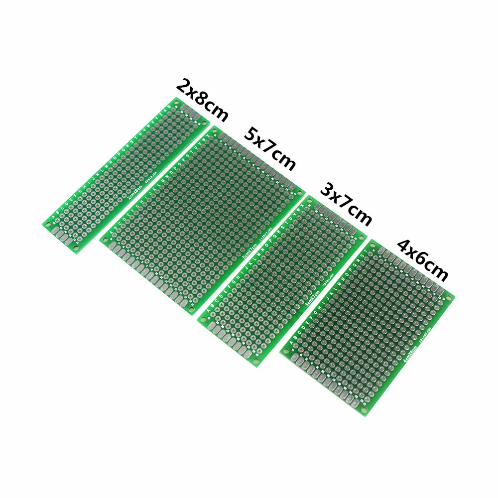4 шт. 5x7 см 4x6 3x7 2x8 5*7 4*6 3*7 2*8 двухсторонний медный Прототип PCB универсальная плата