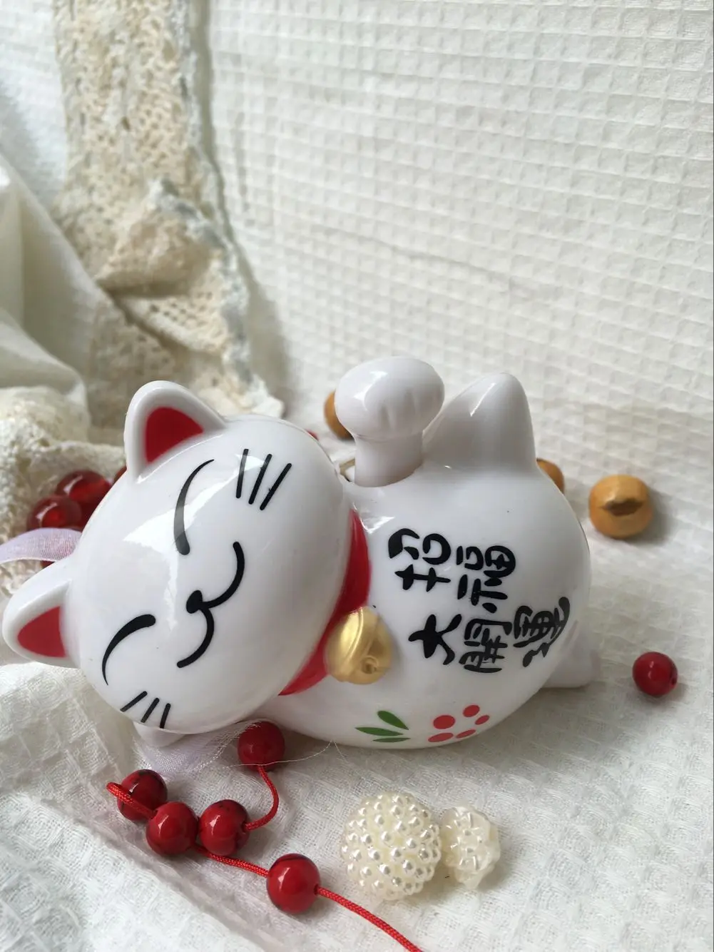 Lucky Cat сон ленивый кот большая удача солнечный автомобиль украшение автомобиля внутренняя отделка автомобильные принадлежности