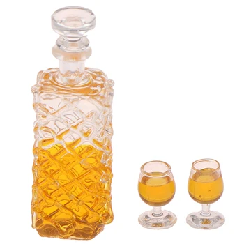 

1 Set Colorful foreign Wine Bottles Dollhouse Miniature Classic Toys For Kids Baby DIY Toys 1:12