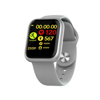 

Men's Square Smart Watch15 Days Standby IP67 Waterproof Heart Rate Health Tracker Blood Pressure Bluetooth Sport Smartwatch