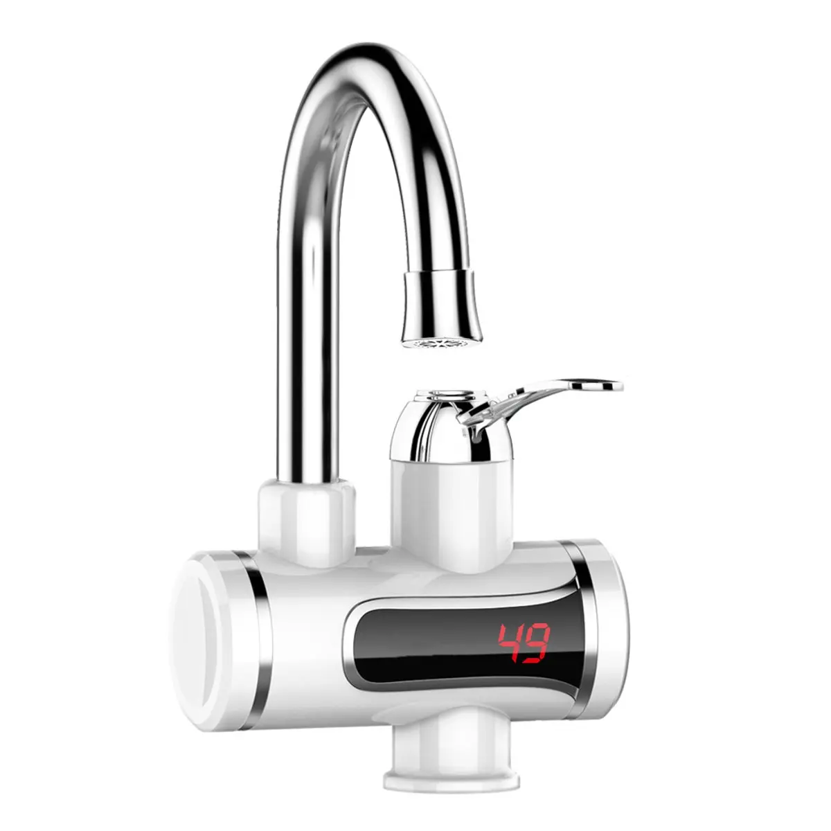 

Instant Cold Hot Electric Water Tap Heater Digital Display Temperature Control 3000W Stainless Steel Kitchen Bathroom Faucet