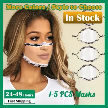 

1PC Mini Shield Personal Health Care Face Mask Washable Reusable Activated Carbon Comfortable Mask Transparent PVc Visual Mask