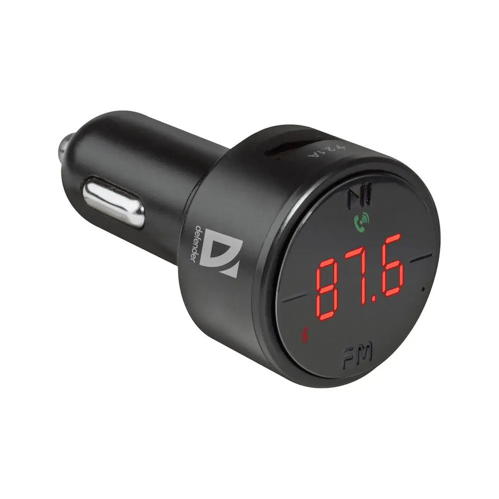 FM-трансмиттер Defender RT-Funk BT/HF, USB 2.1 A