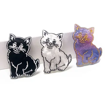 

vintage cat hair clip cute small cartoon children's hair girl accessories