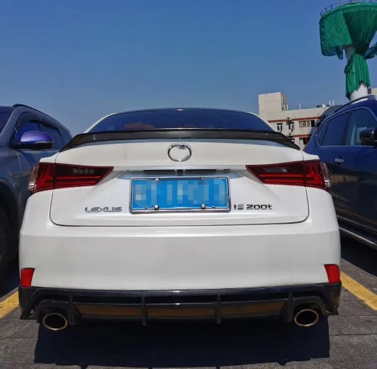 Для Lexus IS250 спойлер IS300 IS350 углеродное волокно Материал автомобиля заднее крыло спойлер для Lexus IS350 спойлер 2012