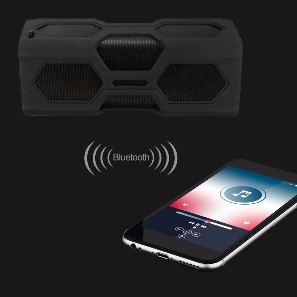 Водонепроницаемый портативный bluetooth-динамик грязеотталкивающий устойчивый к падениям спортивный беспроводной музыкальный динамик Поддержка громкой связи звонки Прямая поставка