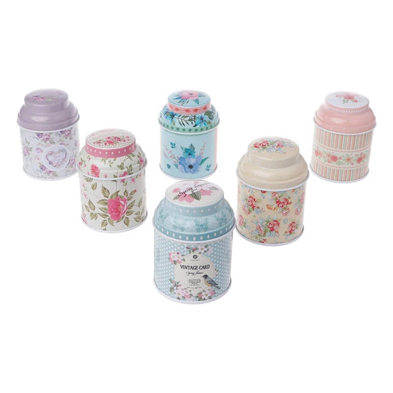 2020 новый цветочный герметик для хранения чая конфет жестяная коробка домашнего