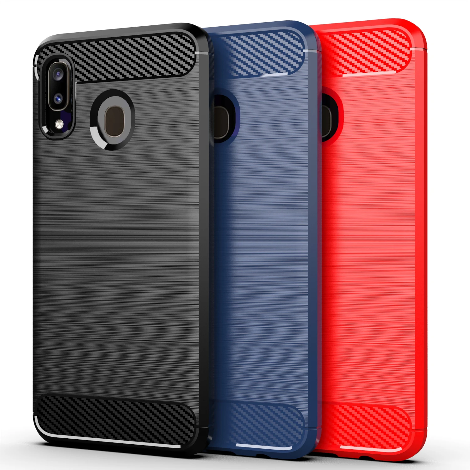 Матовый мягкий чехол из углеродного волокна для Samsung galaxy A10 M10 A10E A20 A30 M10S Wide4 A20E Jean2 A3