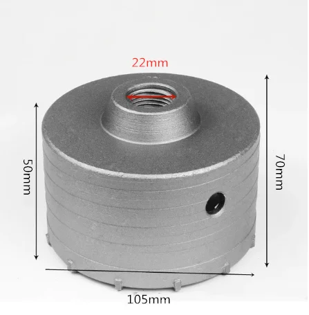 Jeu De 2 Scies à Trous Béton 90 Mm – SDS Plus – Coupe-tige Pour Maçonnerie – ZEONHAK