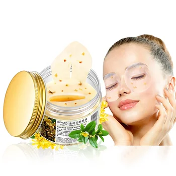 

BIOAOUA 80Pcs/box golden osmanthus eye mask for hydrating nourishing Anti-Puffiness eye care tender and smooth eye sleep mask