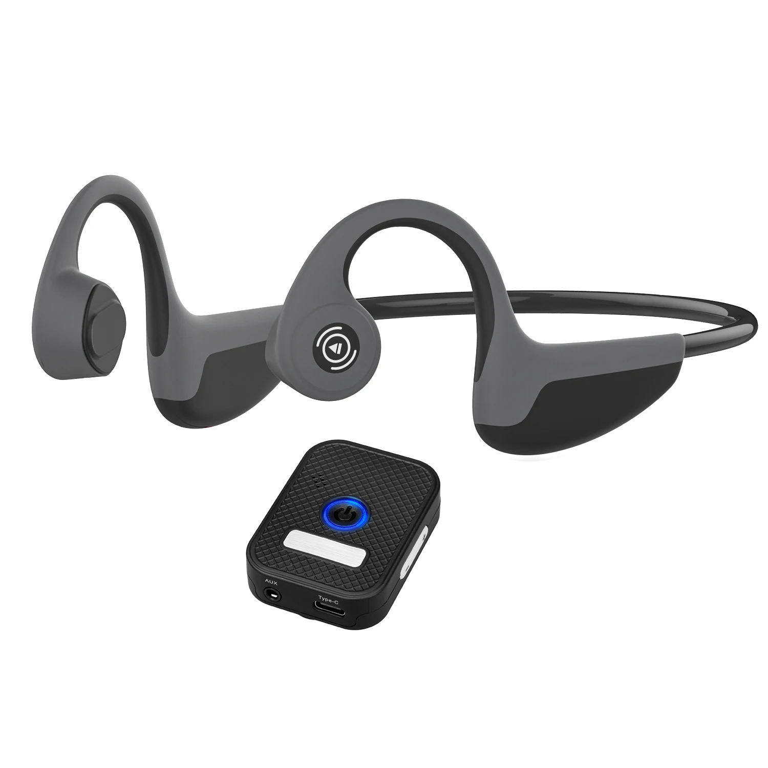 US $79.00 Wireless Hearing Aid Earphones Bluetooth Sound Amplifier Bone Conduction Headsets with Transmitter for the Elderly to Watch TV