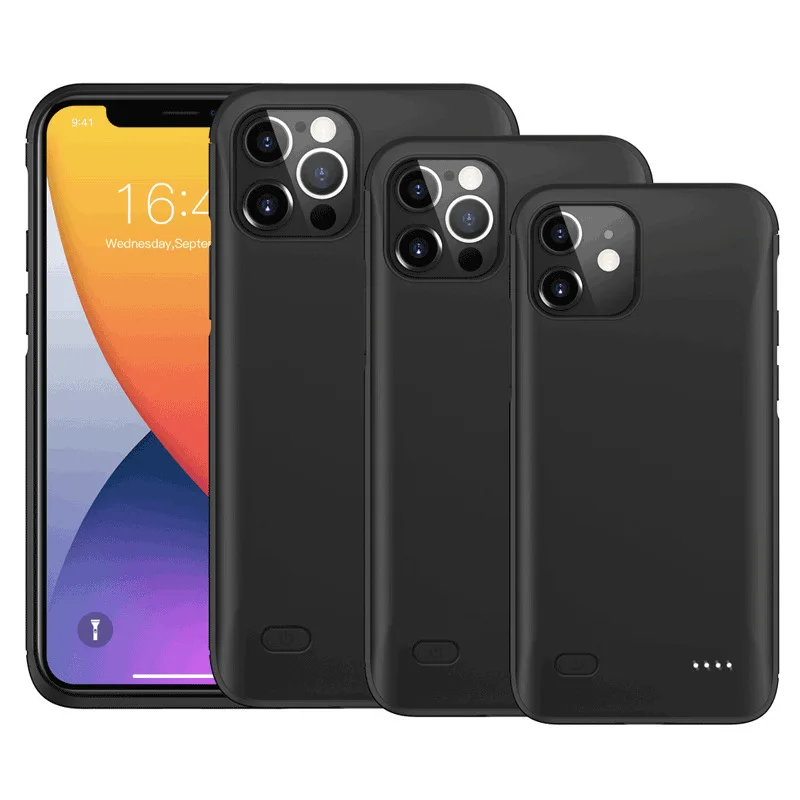 

Чехол с зарядным устройством, 4000/5000 мАч для iPhone 12 pro Max 12 Mini 11 pro max 6 6s 7 8 plus XR X XS Max SE2020