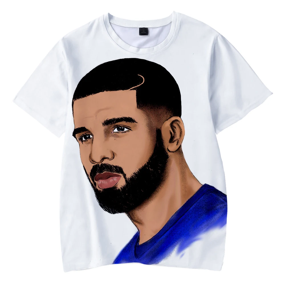 Детская футболка с круглым вырезом и принтом «DRAKE» летняя модная повседневная футболка с короткими рукавами в стиле Харадзюку Лидер продаж