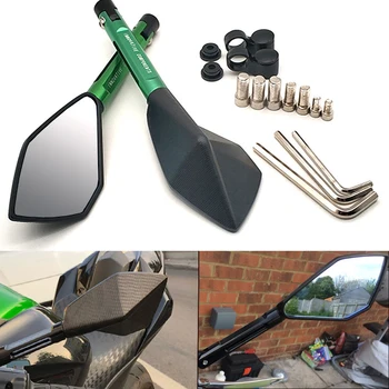 

1 Pair Motorcycle Rearview Mirrors Universial retrovisor moto accessories For Suzuki GSX1400 GSX650F gs 500e gsx 250 600 1400