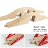 Wooden Train Track Bridge Wooden Railway Set Accessories Racing Tracks Fit For Thomas Educational Toys For Kids 2