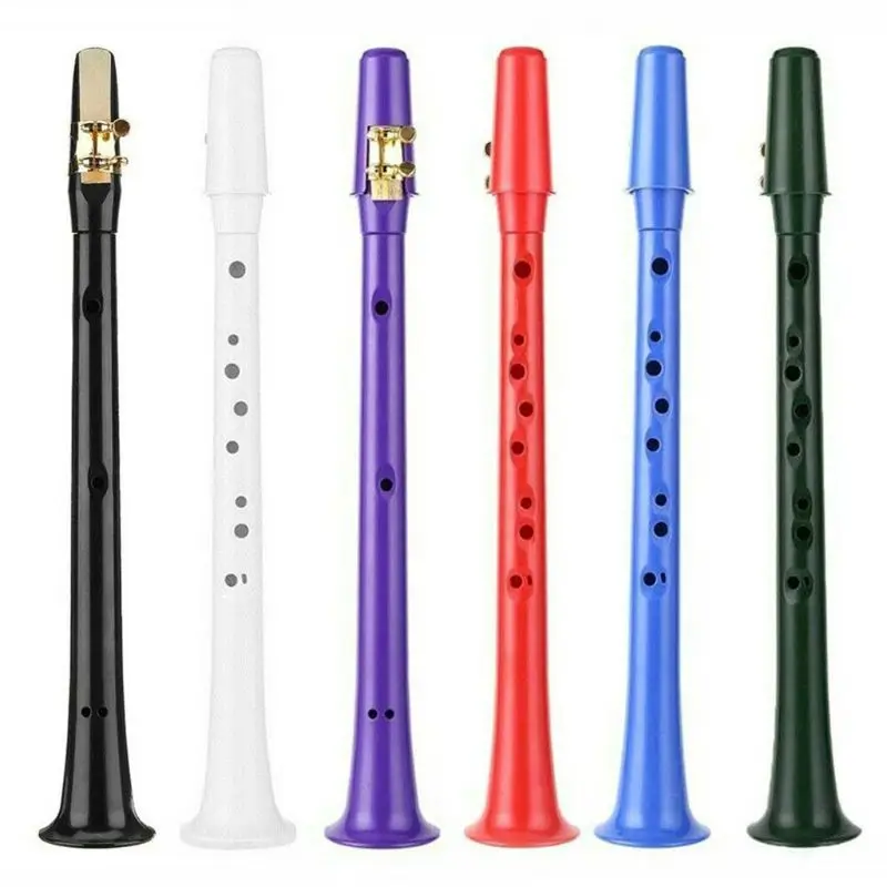 

Mini Portable Saxophone 11 Holes C Key Pocket Sax Woodwind Instrument with Bag