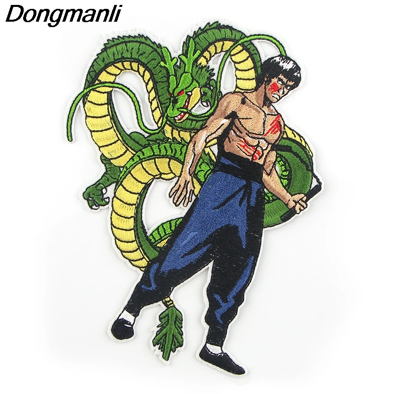 Dragon Ball Z наклейка для одежды нашивки-аппликации на одежду вышитые патчи для приклеивания утюгом для рюкзака Сумки значок
