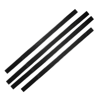 

4pcs/set Carbon Fiber Door Sill Trim Elaborate Manufacture Prolonged Durable Cover Protector for BMW 3 Series E46 98-05