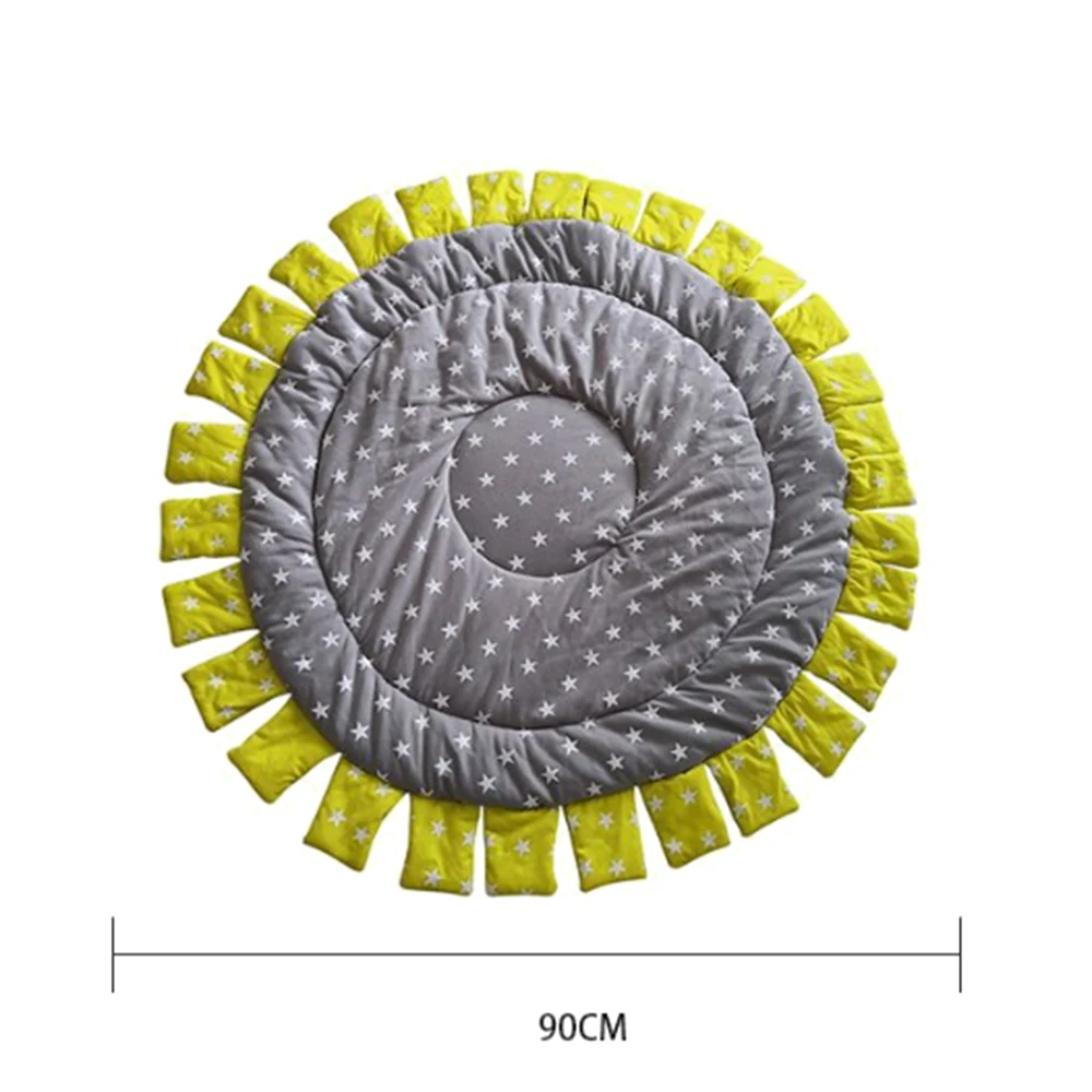 Коврик для ребенка ползающее одеяло пол ковер для детской комнаты мягкие круглые коврики