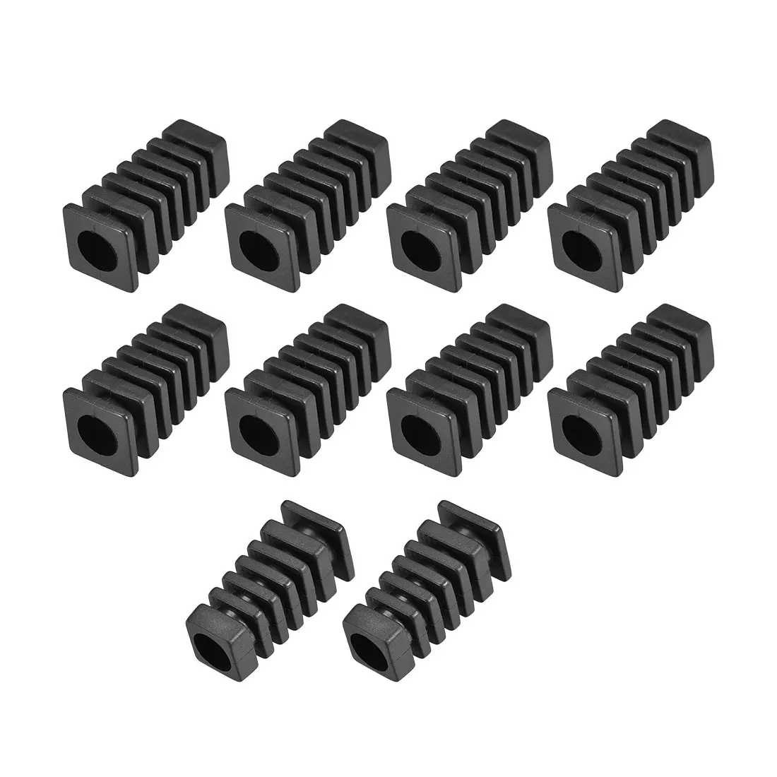 

uxcell 10Pcs Strain Relief Boots 27mm PVC Cord Protector Cover for 2 AWG Cables Black Protect Power Cords from Breaking