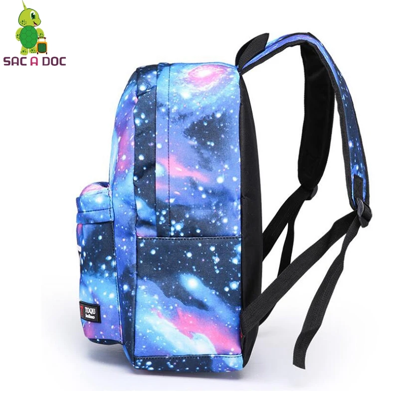 Странные Вещи Галактика космический рюкзак светящиеся школьные сумки для подростков девочек мальчиков Путешествия Рюкзак Дети ежедневно книга сумки