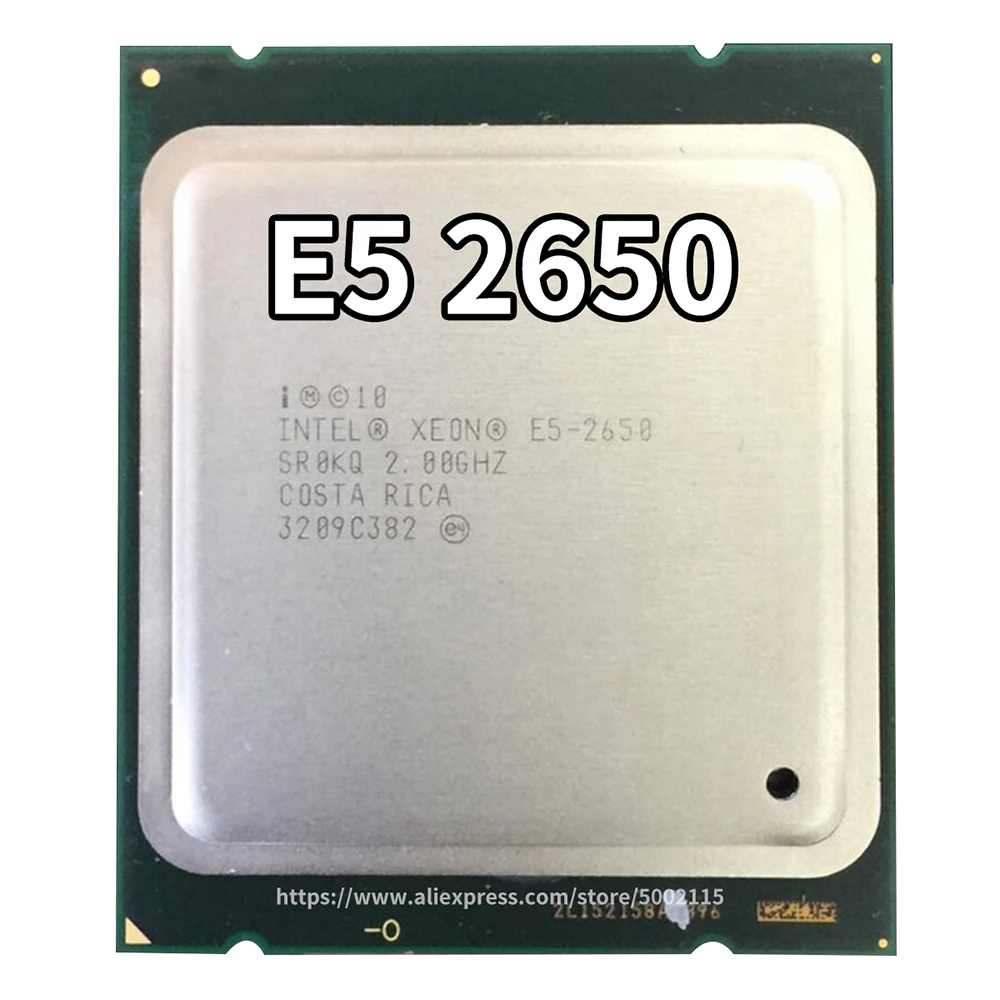 Процессор INTEL XEON E5-2650, 8 ядер, 2,0 ГГц, 20 м, 8GT/s, 95 Вт, процессор E5 2650