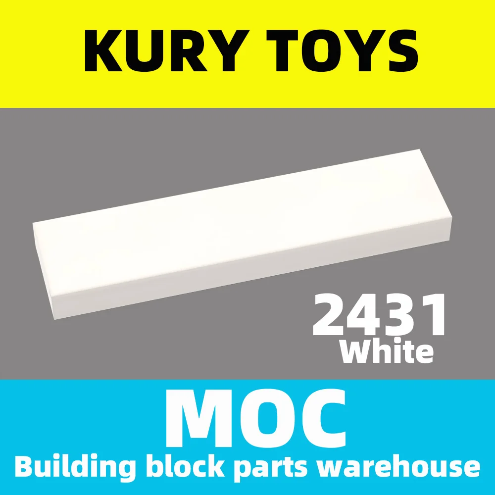 

Kury Toys DIY MOC For 2431 строительные блоки для плитки 1x4 для пластины