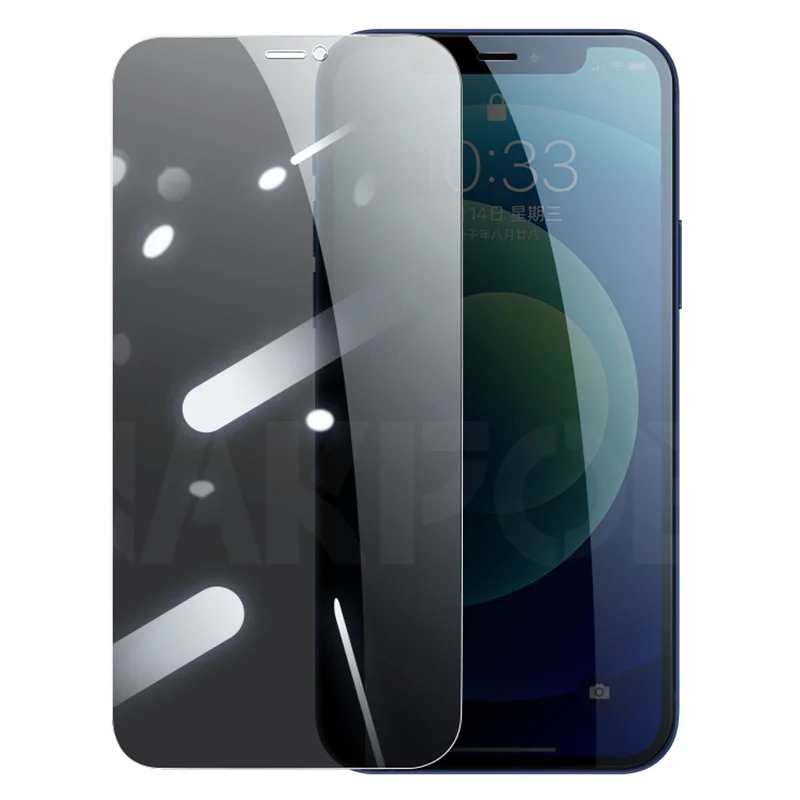 9D Анти-шпион закаленное стекло для iPhone 12 11 Pro XS Max X XR приватные экранные протекторы