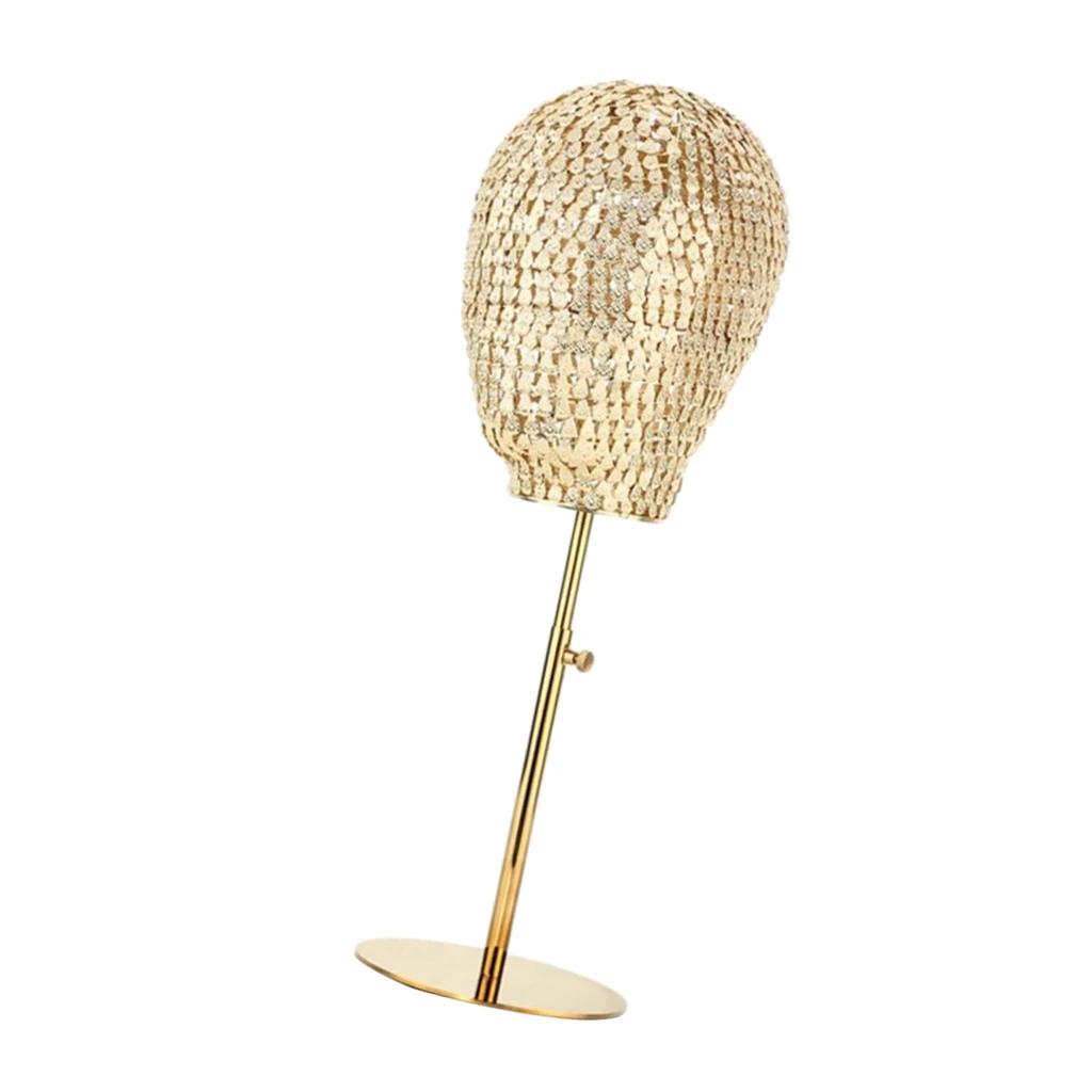 21'' Adjustable Wig Mannequin Head Holder Stand For Hat Cap Glasses Display