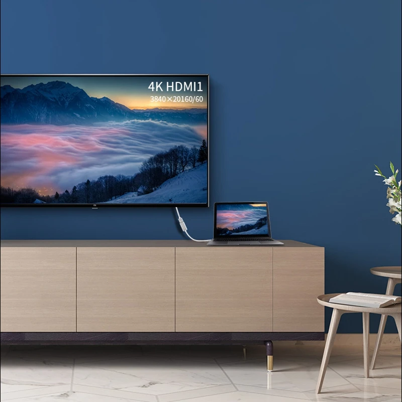 USB C к HDMI адаптеру (4K @ 60Hz) Type Thunderbolt 3 совместим для Pro 2019/2018/2017 Air/IPad 201|Дисплеи| |
