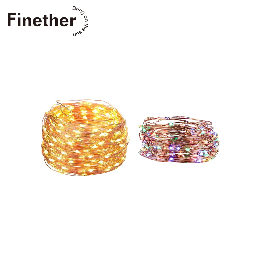 5M LED USB Powered Copper Wire String Lights Remote Control IP65