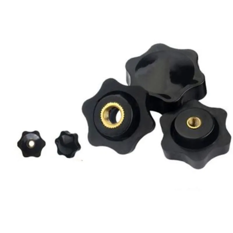 Details about   5Pcs M5 plum bakelite hand tighten nuts handle star thumb nuts manual nuts HU WF 