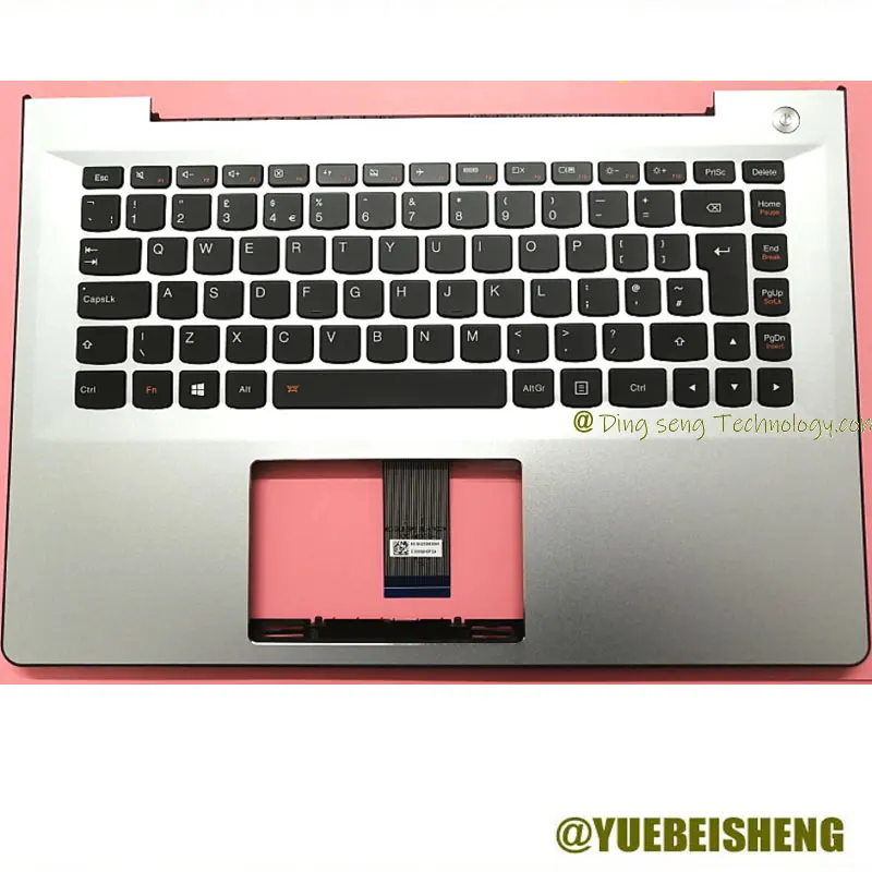 

Новая Серебристая верхняя крышка клавиатуры для Lenovo I2000 S41-70 500S 300S-14 Us 5CB0J33072